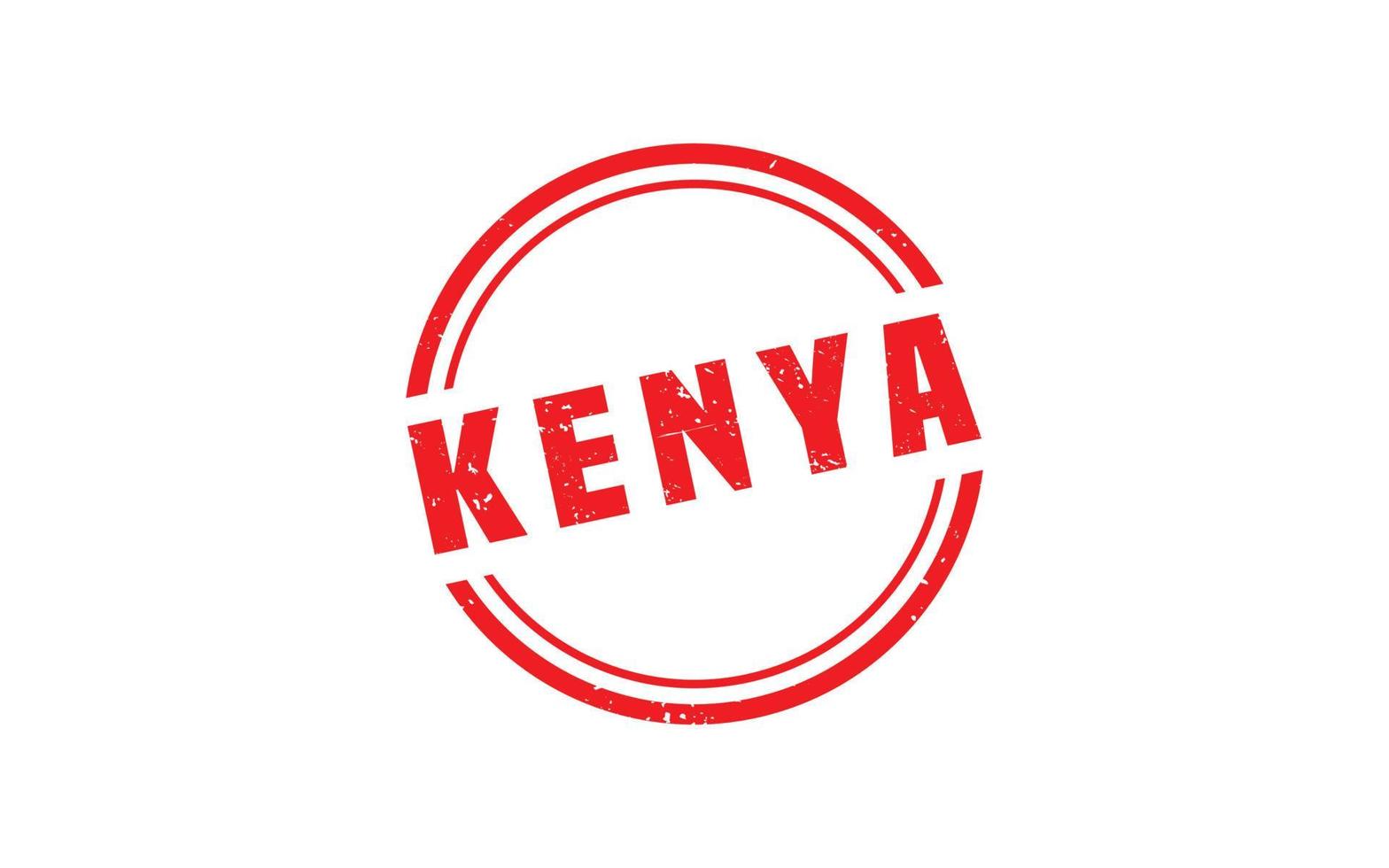 KENYA stamp rubber with grunge style on white background vector