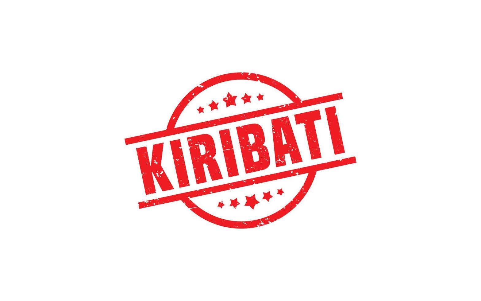 KIRIBATI stamp rubber with grunge style on white background vector