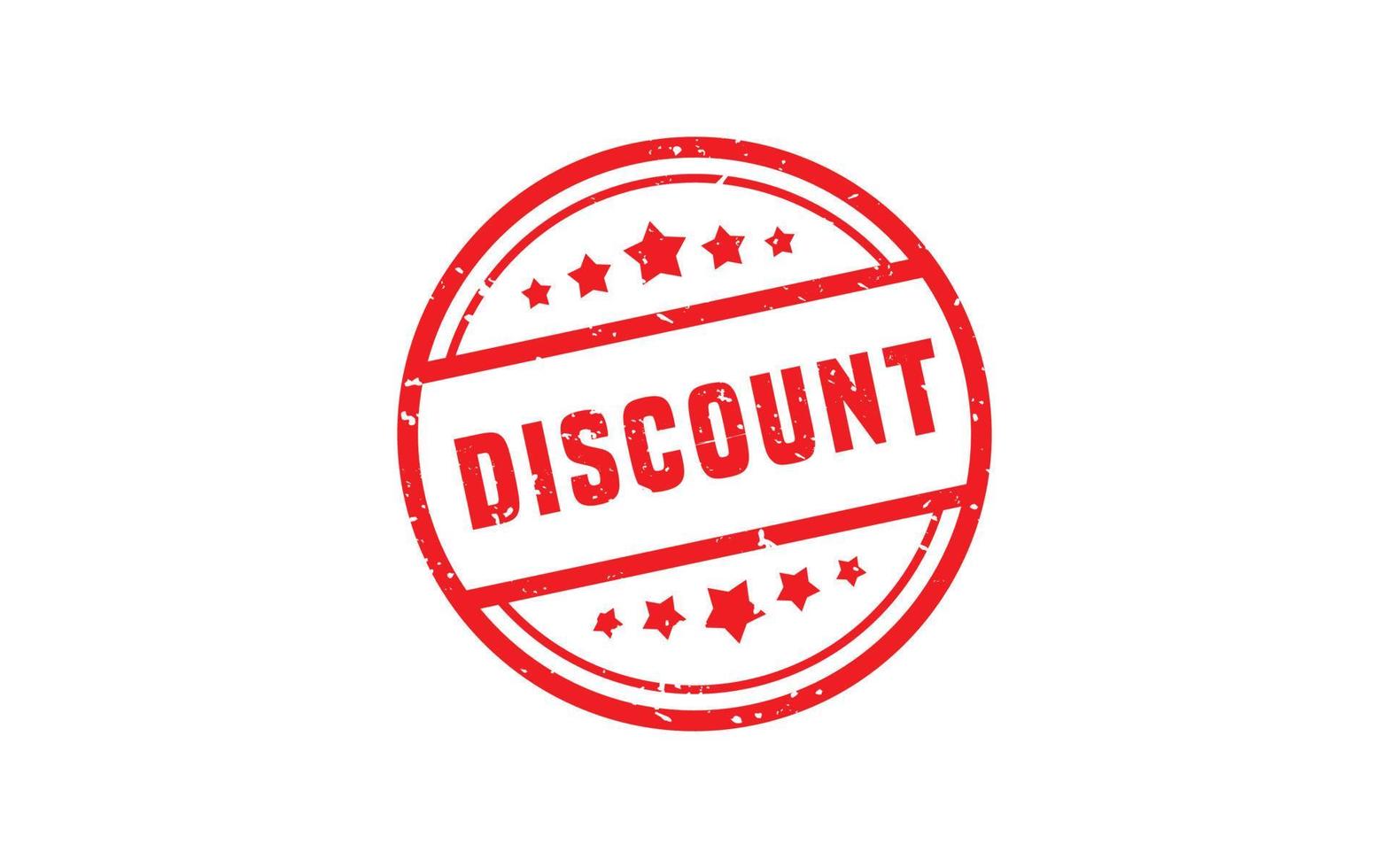 DISCOUNT rubber stamp with grunge style on white background vector