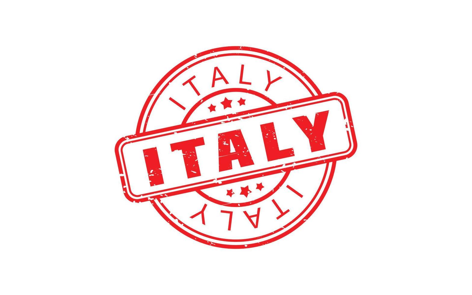 ITALY stamp rubber with grunge style on white background vector