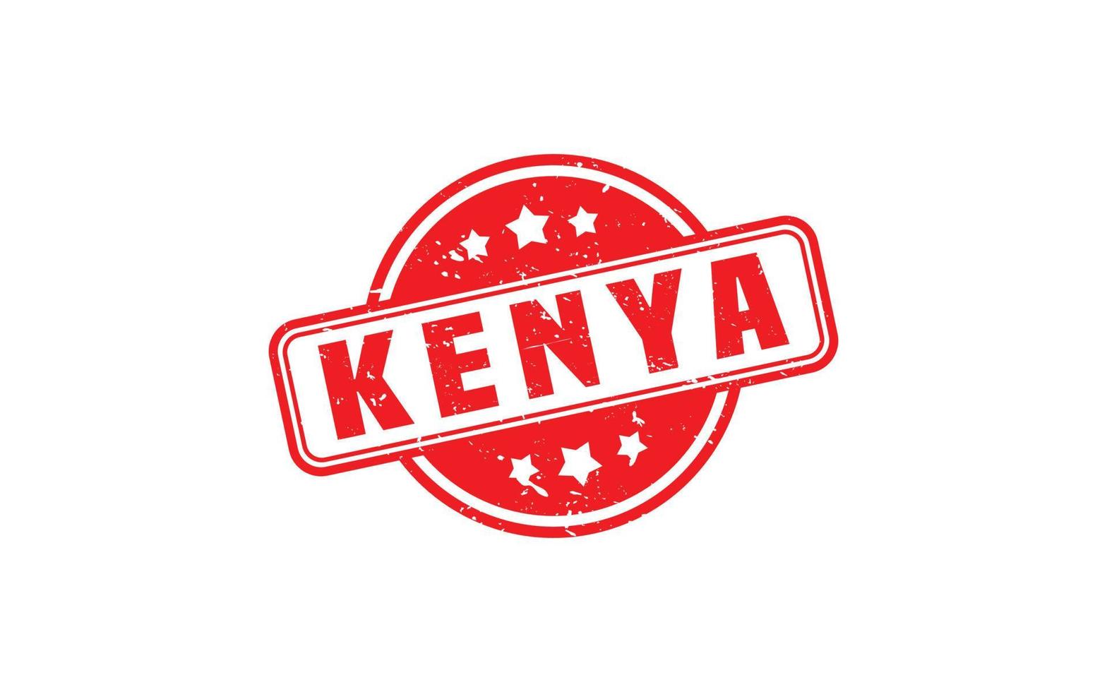 KENYA stamp rubber with grunge style on white background vector