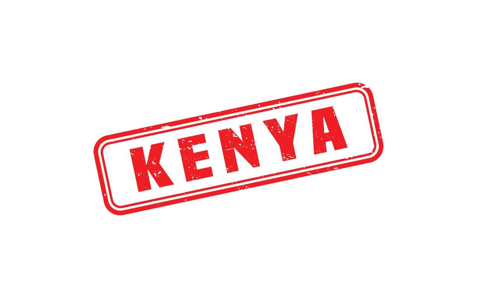 KENYA stamp rubber with grunge style on white background vector