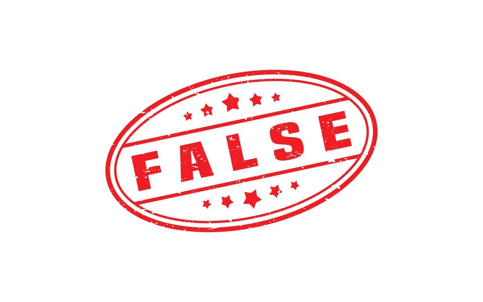 FALSE rubber stamp with grunge style on white background vector
