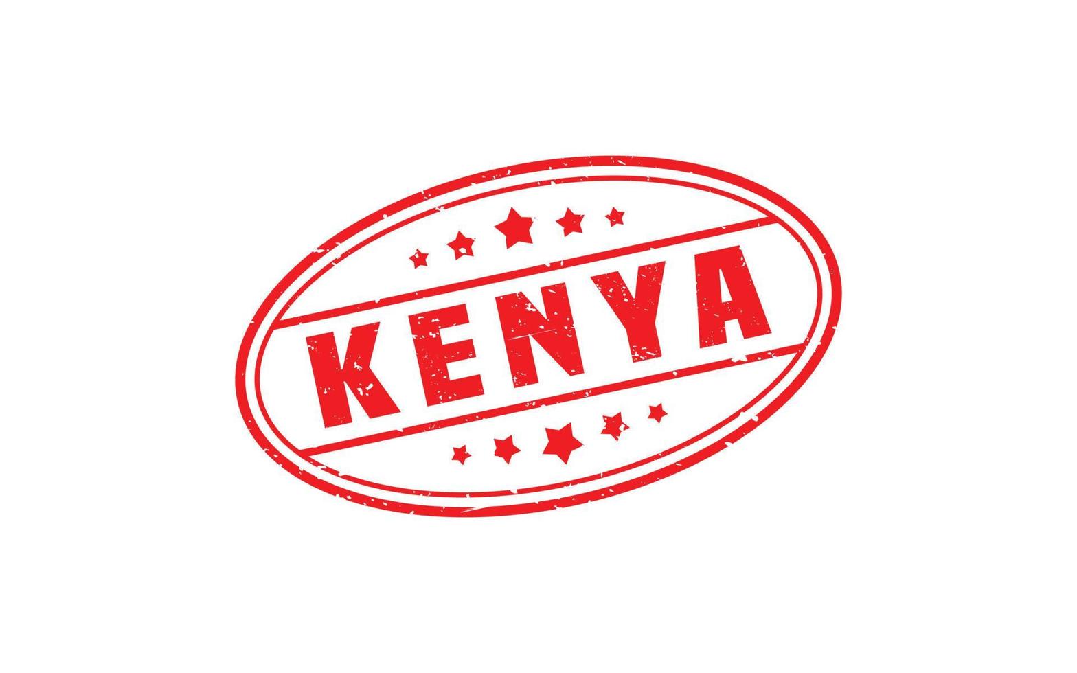 KENYA stamp rubber with grunge style on white background vector