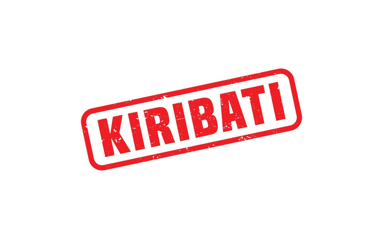 KIRIBATI stamp rubber with grunge style on white background vector