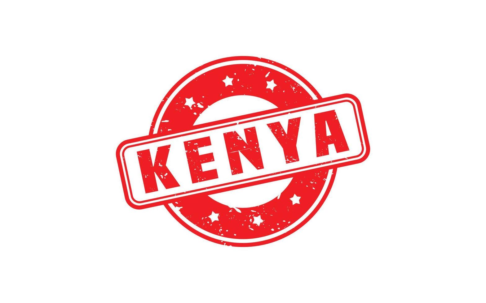 KENYA stamp rubber with grunge style on white background vector