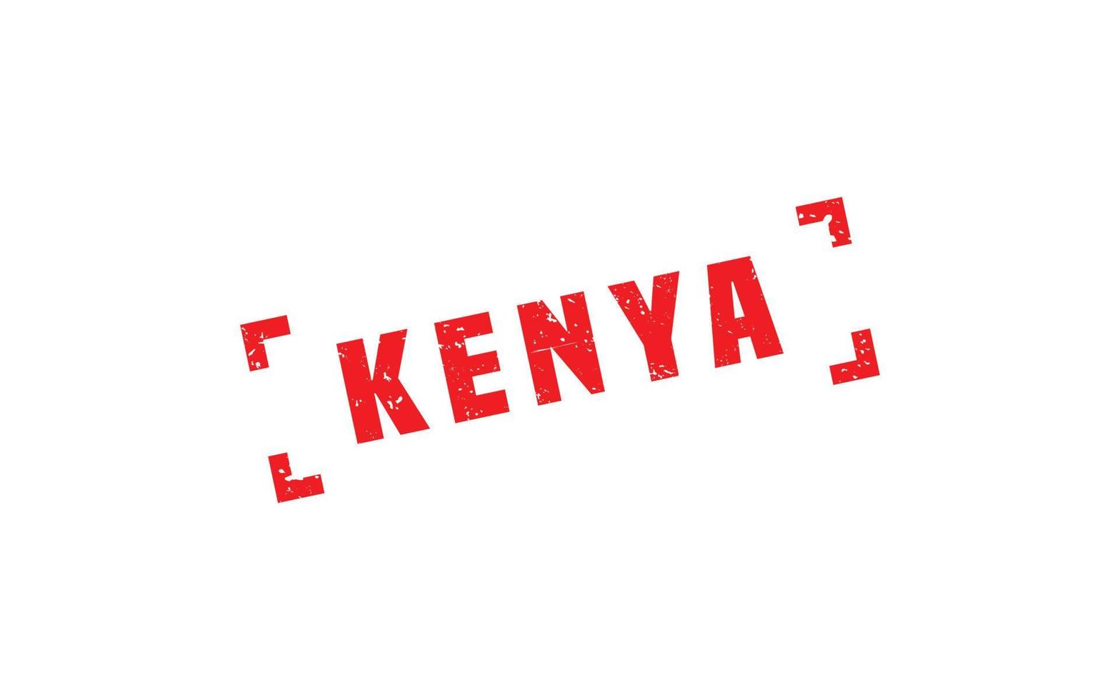 KENYA stamp rubber with grunge style on white background vector