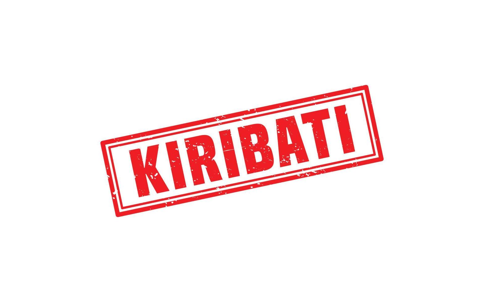 KIRIBATI stamp rubber with grunge style on white background vector