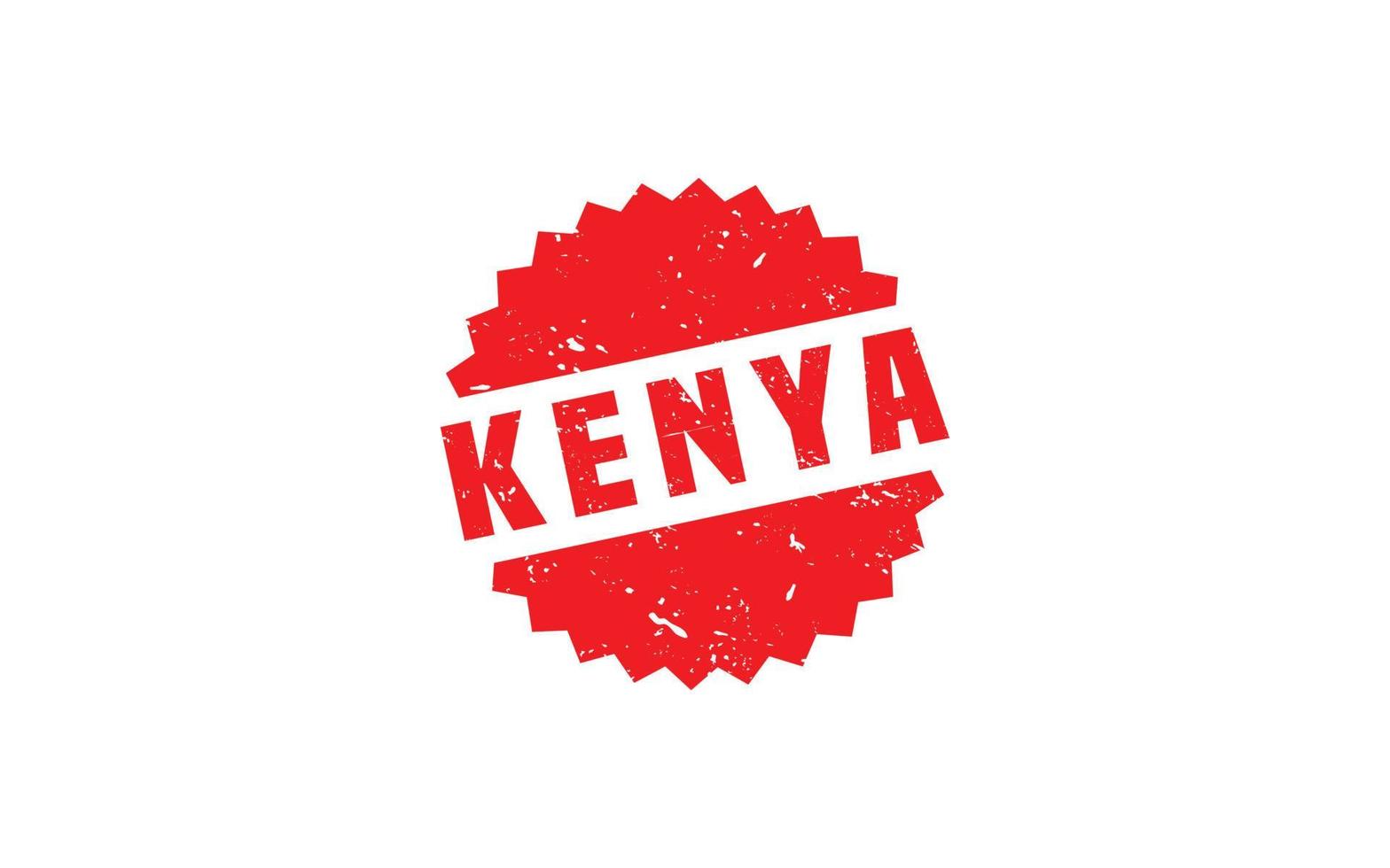 KENYA stamp rubber with grunge style on white background vector
