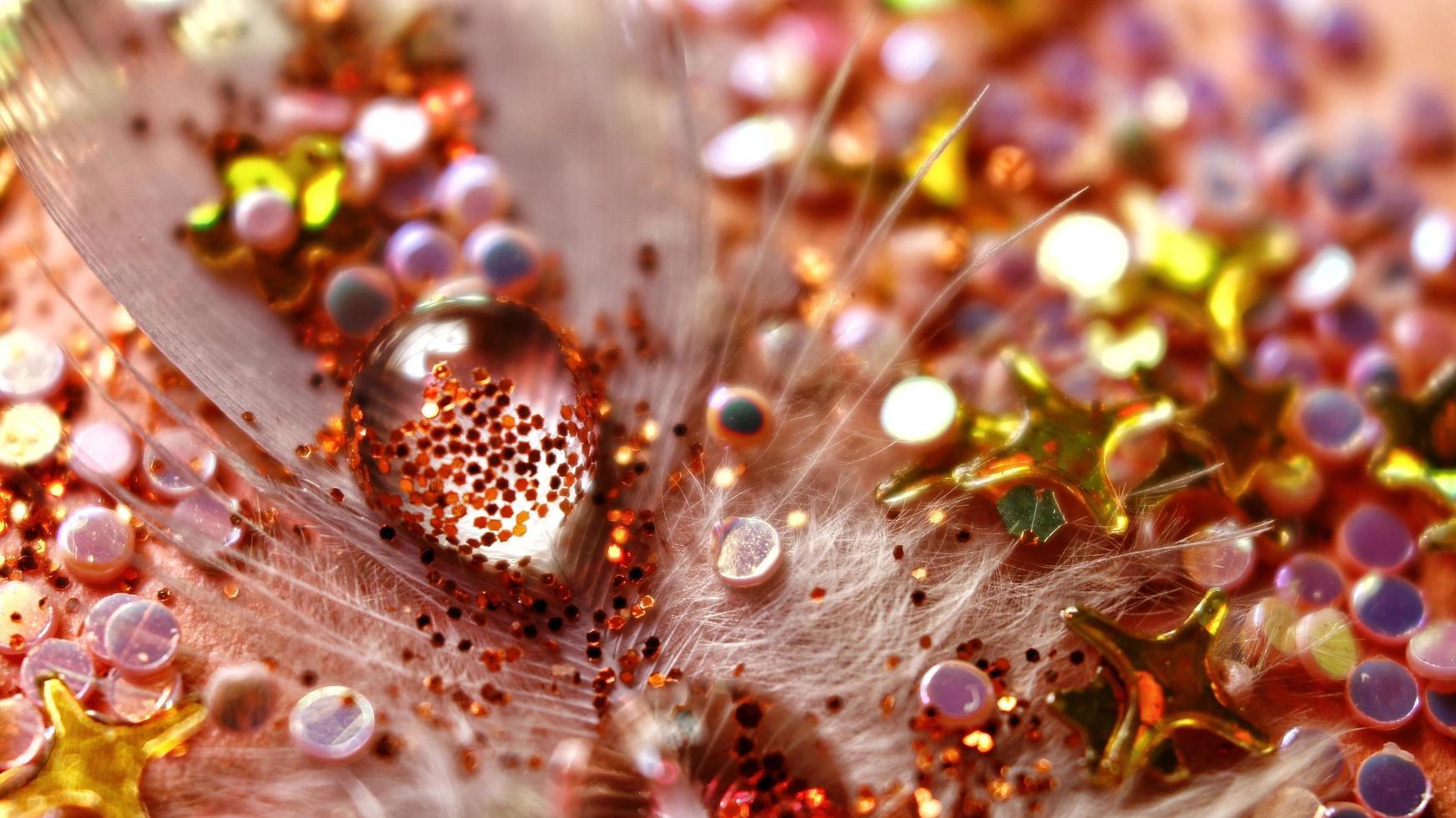 Water Drop Macro Shot On Feather In Karachi Pakistan 2022 photo