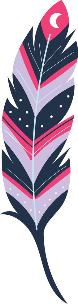 Exotic feather illustration vector