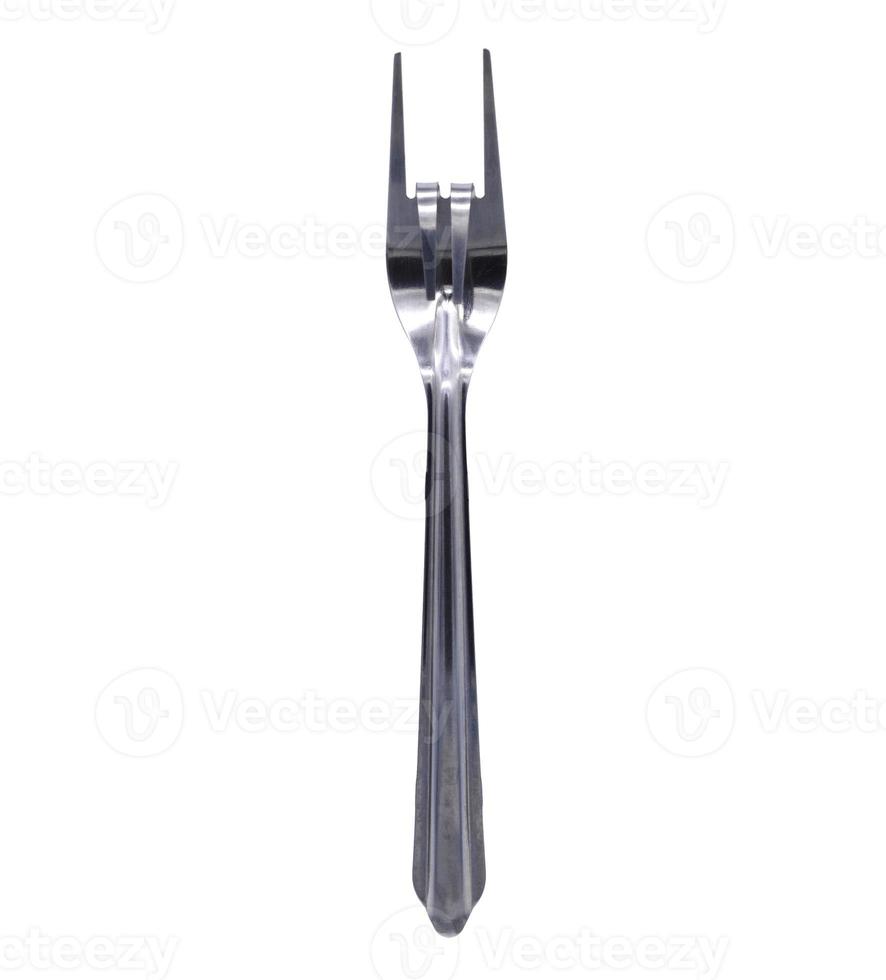 Folding fork as a symbol or sign of love you isolated on white photo