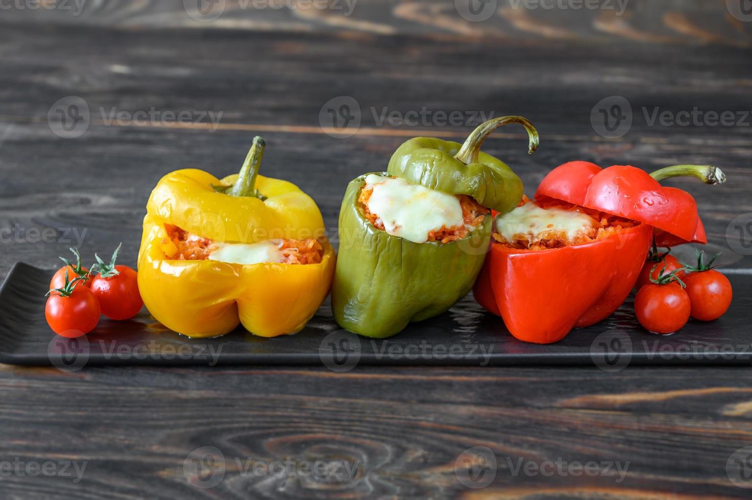 Stuffed bell peppers photo