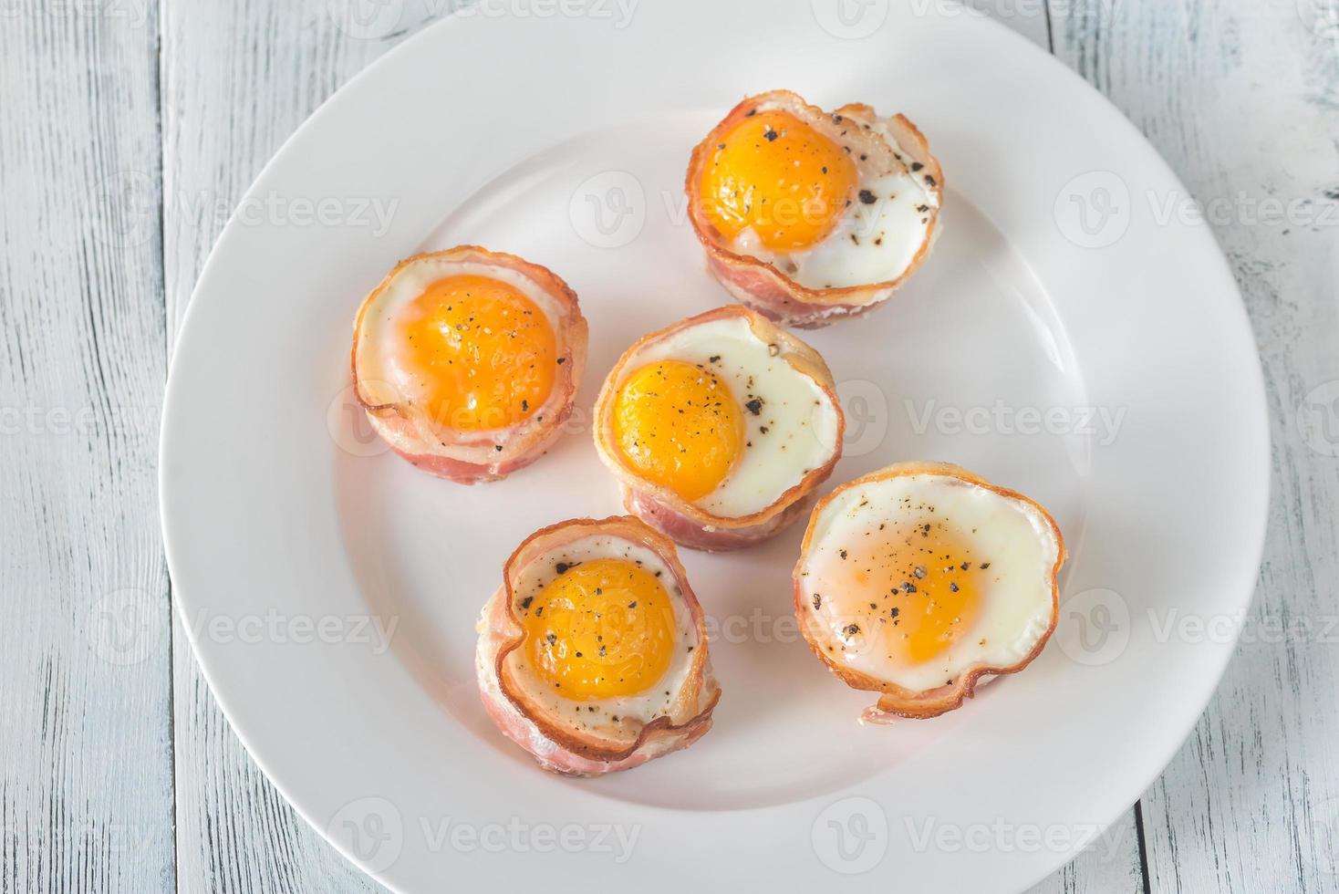 Bacon and egg cups photo