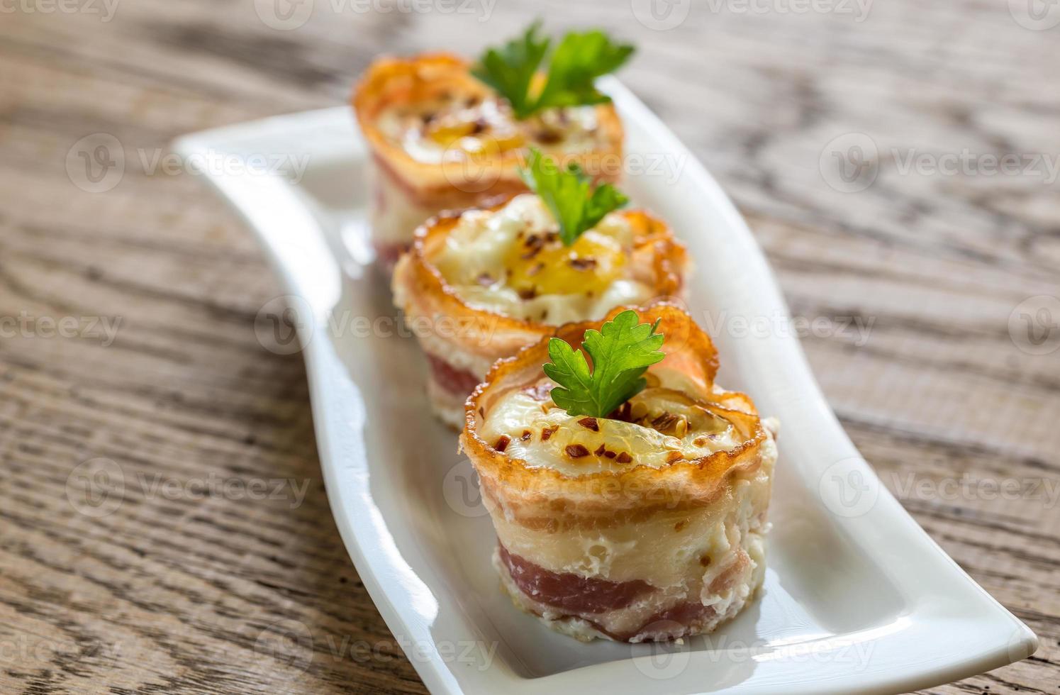 Bacon egg cups photo