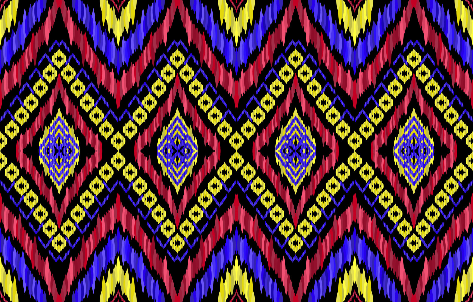 African bright glow neon ikat patterns. Geometric tribal vintage retro  style. Ethnic golden fabric ikat seamless pattern. Indian navajo aztec folk  ikat print vector. Used to backdrop texture textile. 15587103 Vector Art
