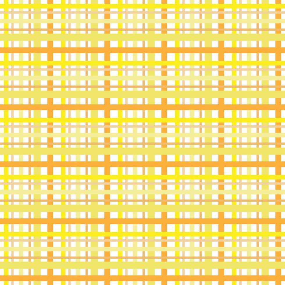 Scottish tartan plaid fabric line yellow orange seamless patterns. Geometric motif vintage retro modern style. Fabric madras pattern minimal folk print vector. Design for backdrop clothing textile. vector