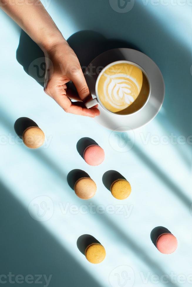 Morning coffee composition. photo