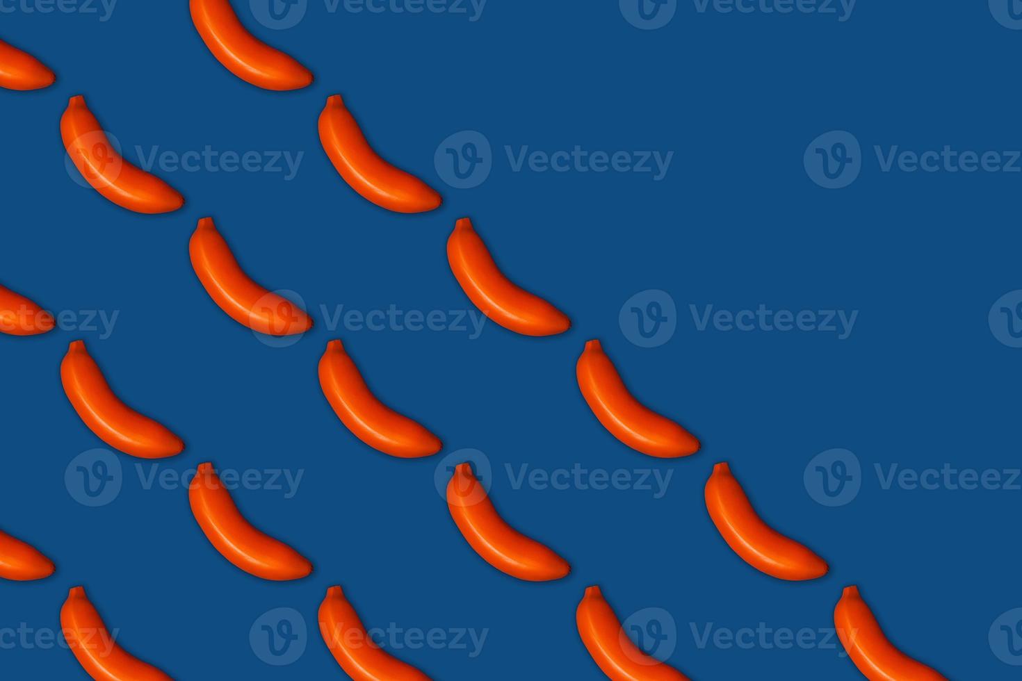 Colour food pattern of bananas. photo