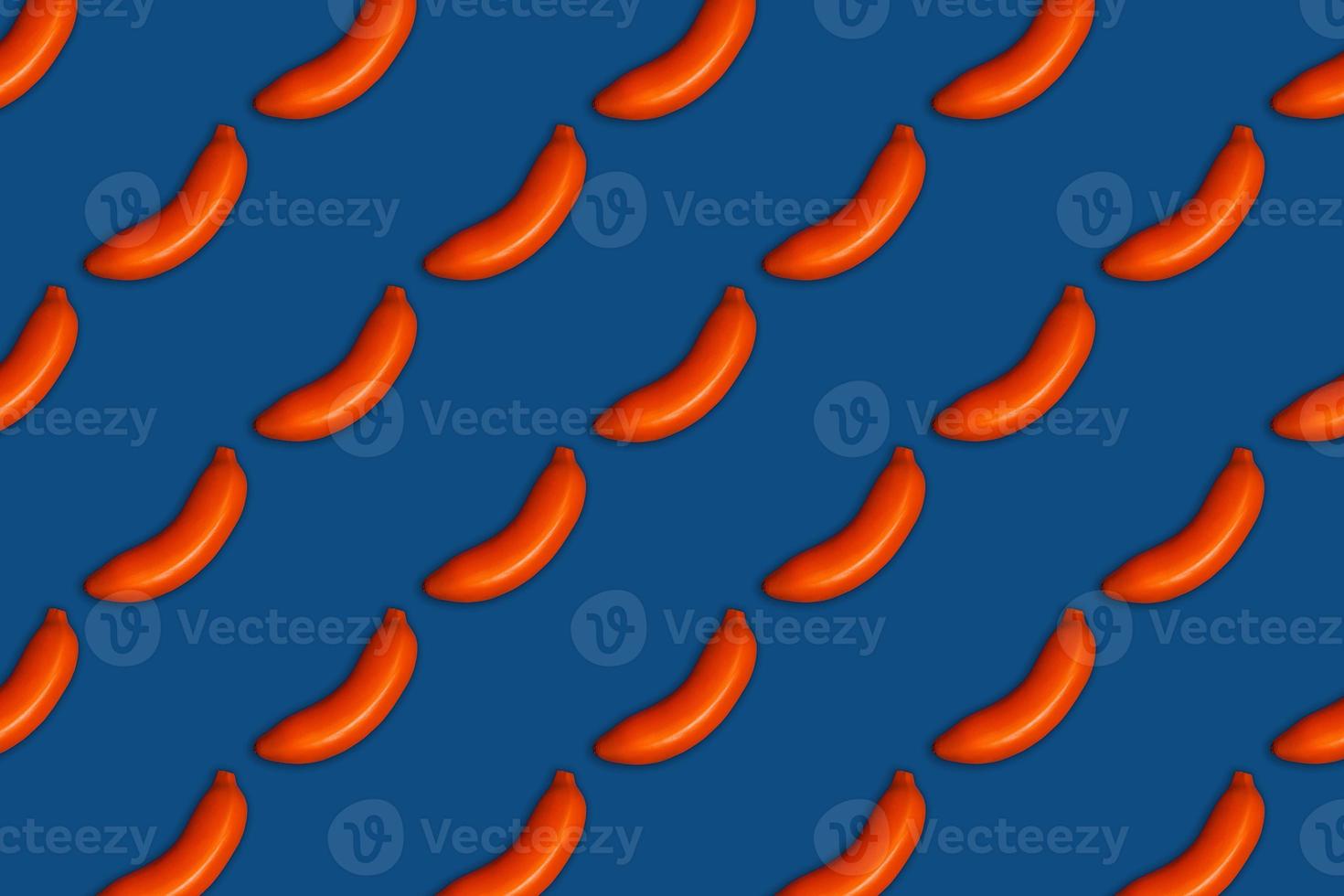 Colour food pattern of bananas. photo