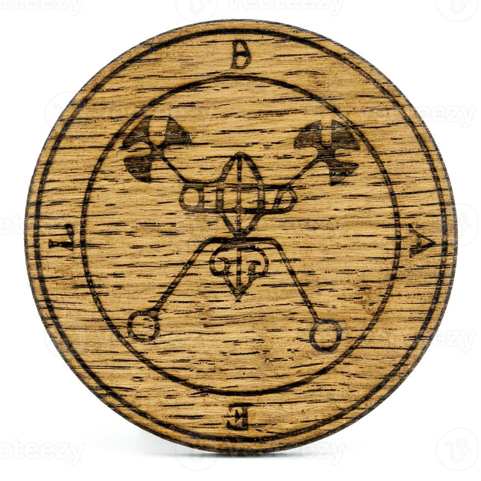 Ouija Board, yellow on a white background photo