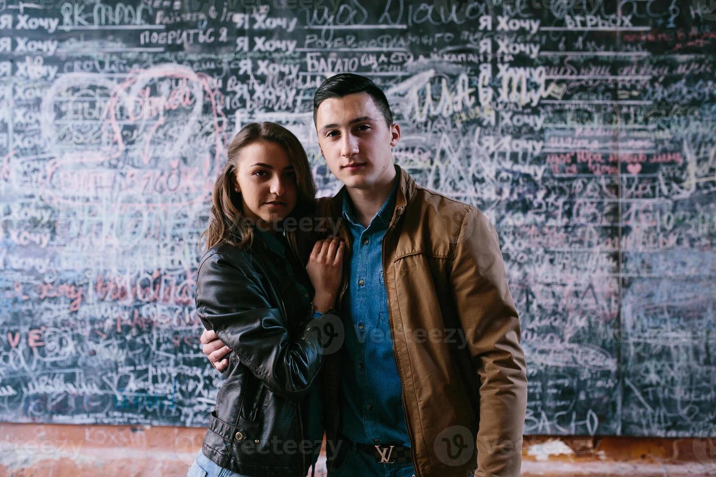 beautiful young couple photo