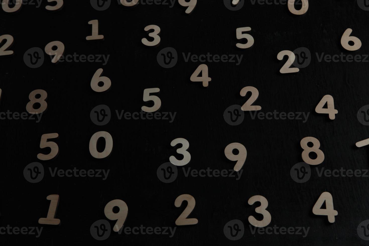 Background of numbers. from zero to nine. Numbers texture. Finance data concept. Mathematic. Seamless pattern with numbers. financial crisis concept. Business success. photo