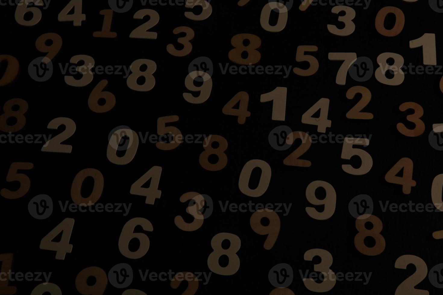 Background of numbers. from zero to nine. Numbers texture. Finance data concept. Mathematic. Seamless pattern with numbers. financial crisis concept. Business success. photo
