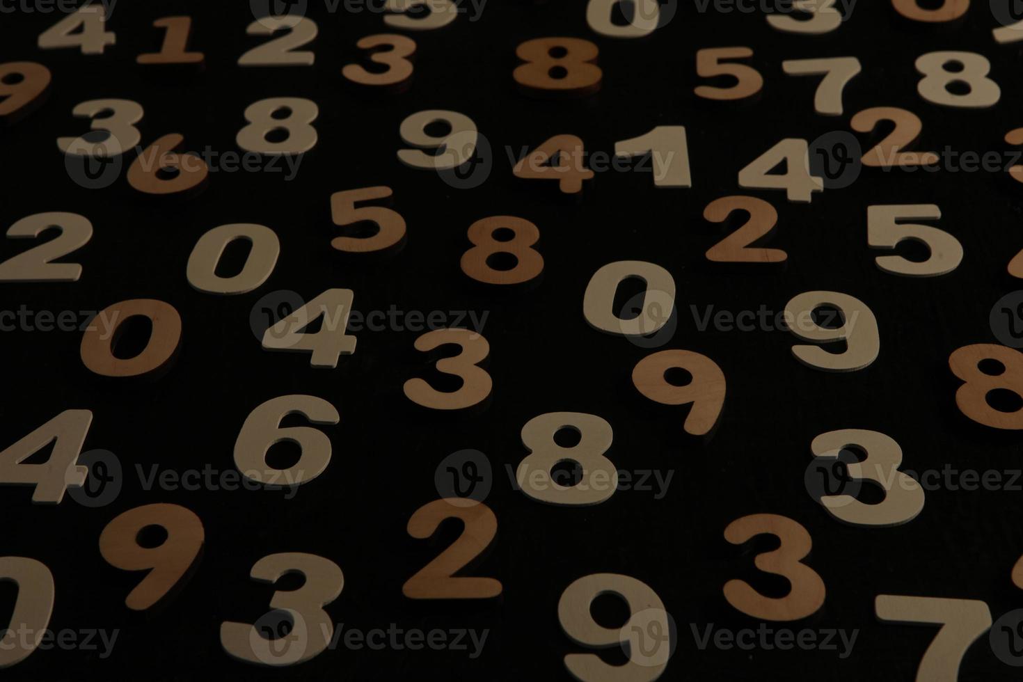 Background of numbers. from zero to nine. Numbers texture. Finance data concept. Mathematic. Seamless pattern with numbers. financial crisis concept. Business success. photo