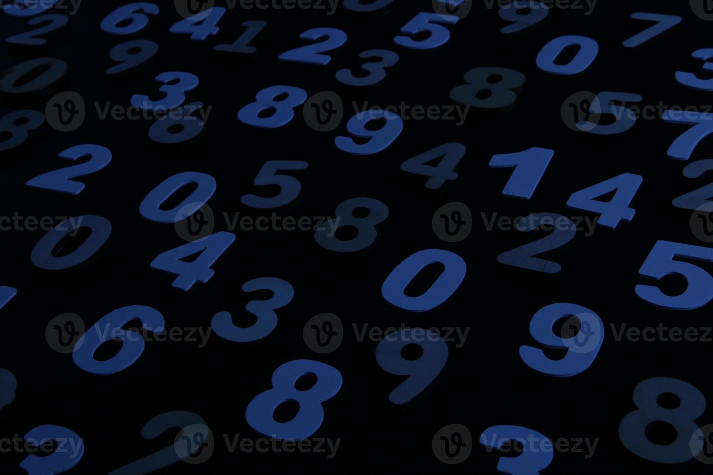 Background of numbers. from zero to nine. Numbers texture. Finance data concept. Mathematic. Seamless pattern with numbers. financial crisis concept. Business success. photo