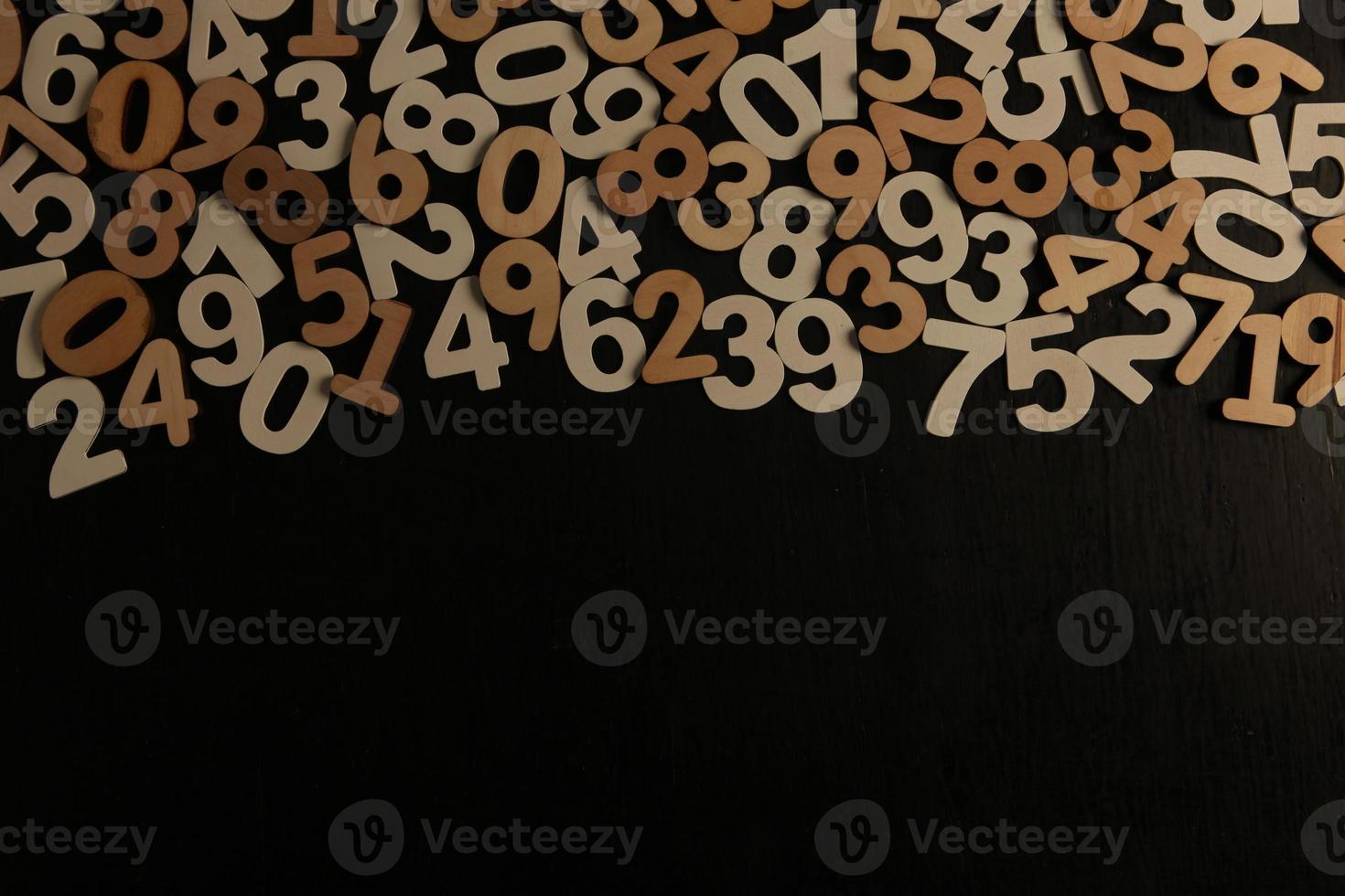 Background of numbers. from zero to nine. Numbers texture. Finance data concept. Mathematic. Seamless pattern with numbers. financial crisis concept. Business success. photo