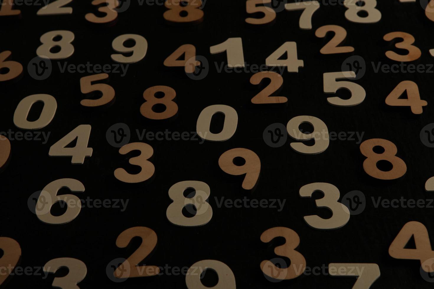 Background of numbers. from zero to nine. Numbers texture. Finance data concept. Mathematic. Seamless pattern with numbers. financial crisis concept. Business success. photo