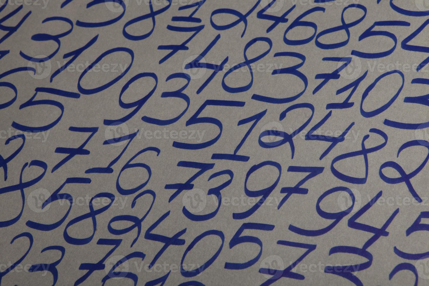 Background of numbers. from zero to nine. Numbers texture. Finance data concept. Mathematic. Seamless pattern with numbers. financial crisis concept. Business success. photo