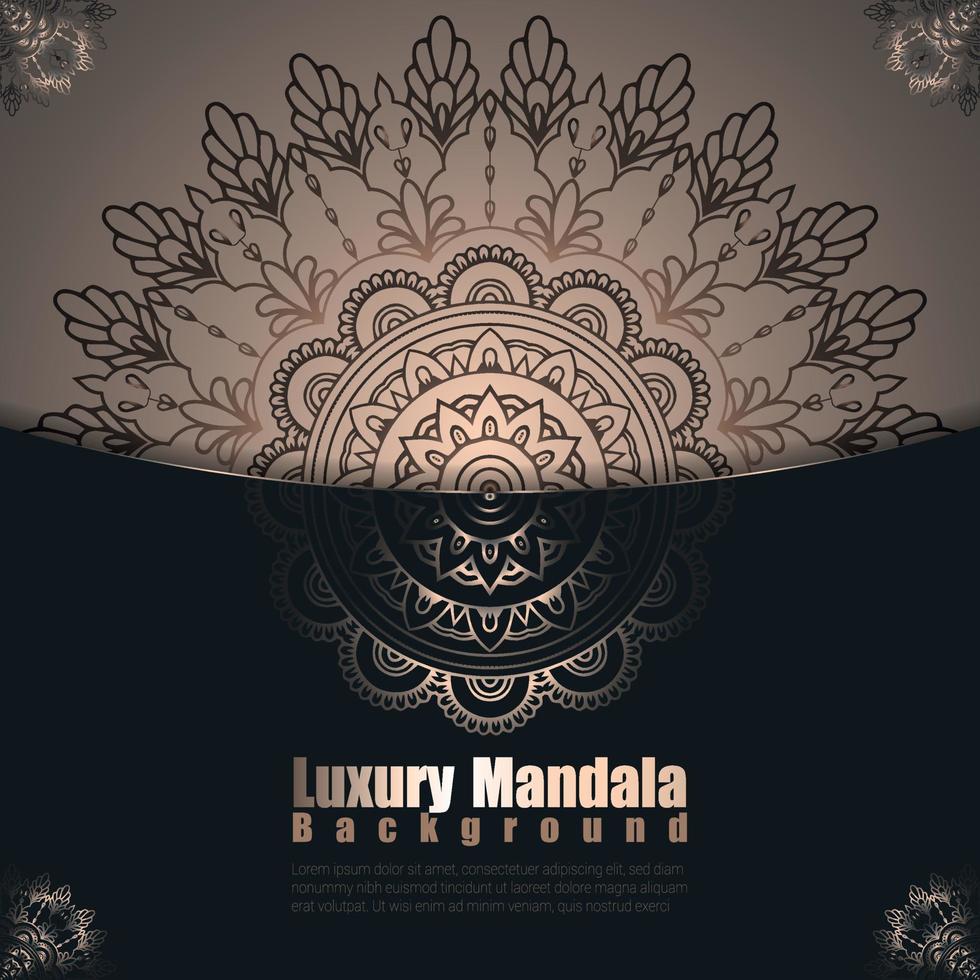 Luxury mandala background design premium Vector