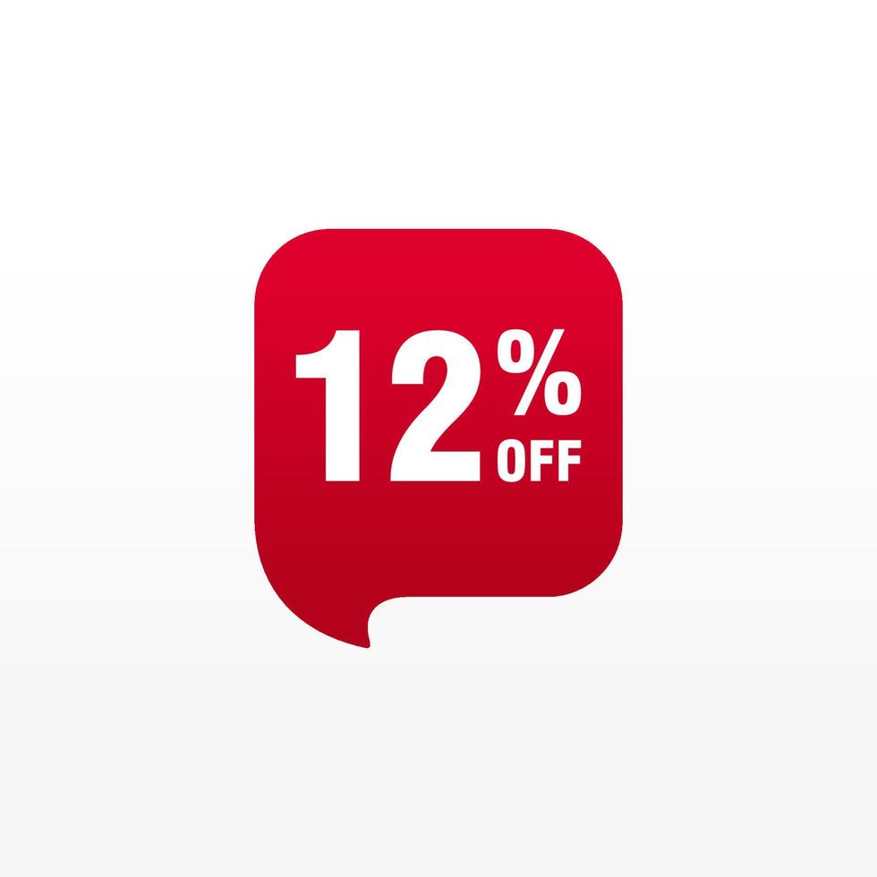 12 discount, Sales Vector badges for Labels, , Stickers, Banners, Tags, Web Stickers, New offer. Discount origami sign banner.
