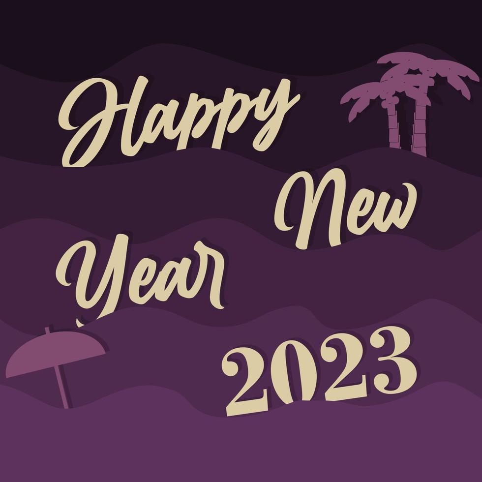 Happy New Year 2023. Free Vector