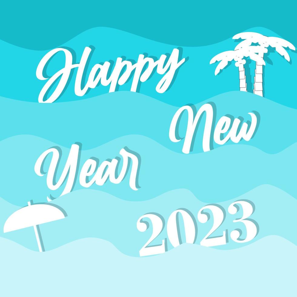 Happy New Year 2023. Free Vector