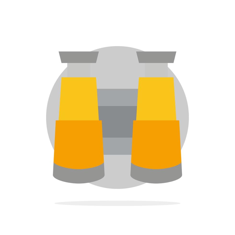 Binoculars Search Watch Abstract Circle Background Flat color Icon vector