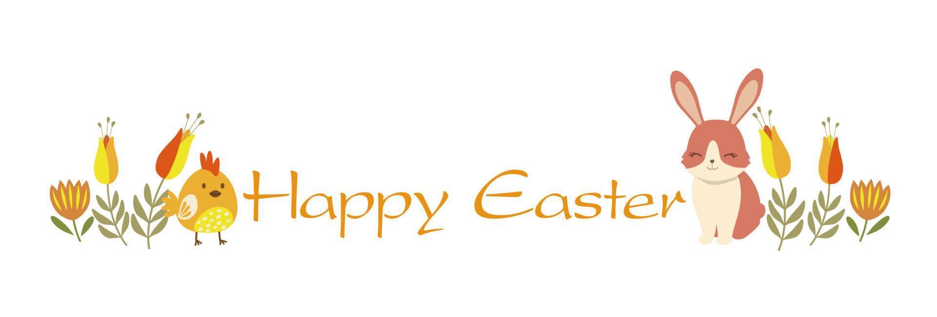 Happy Easter Vector Colorful Symbol Logo Isolated On A White Background.