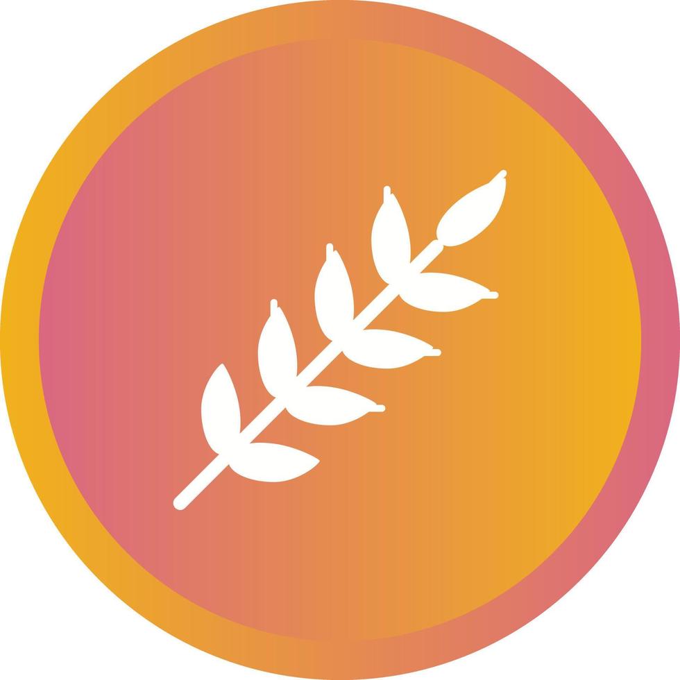 Unique Wheat Vector Glyph Icon