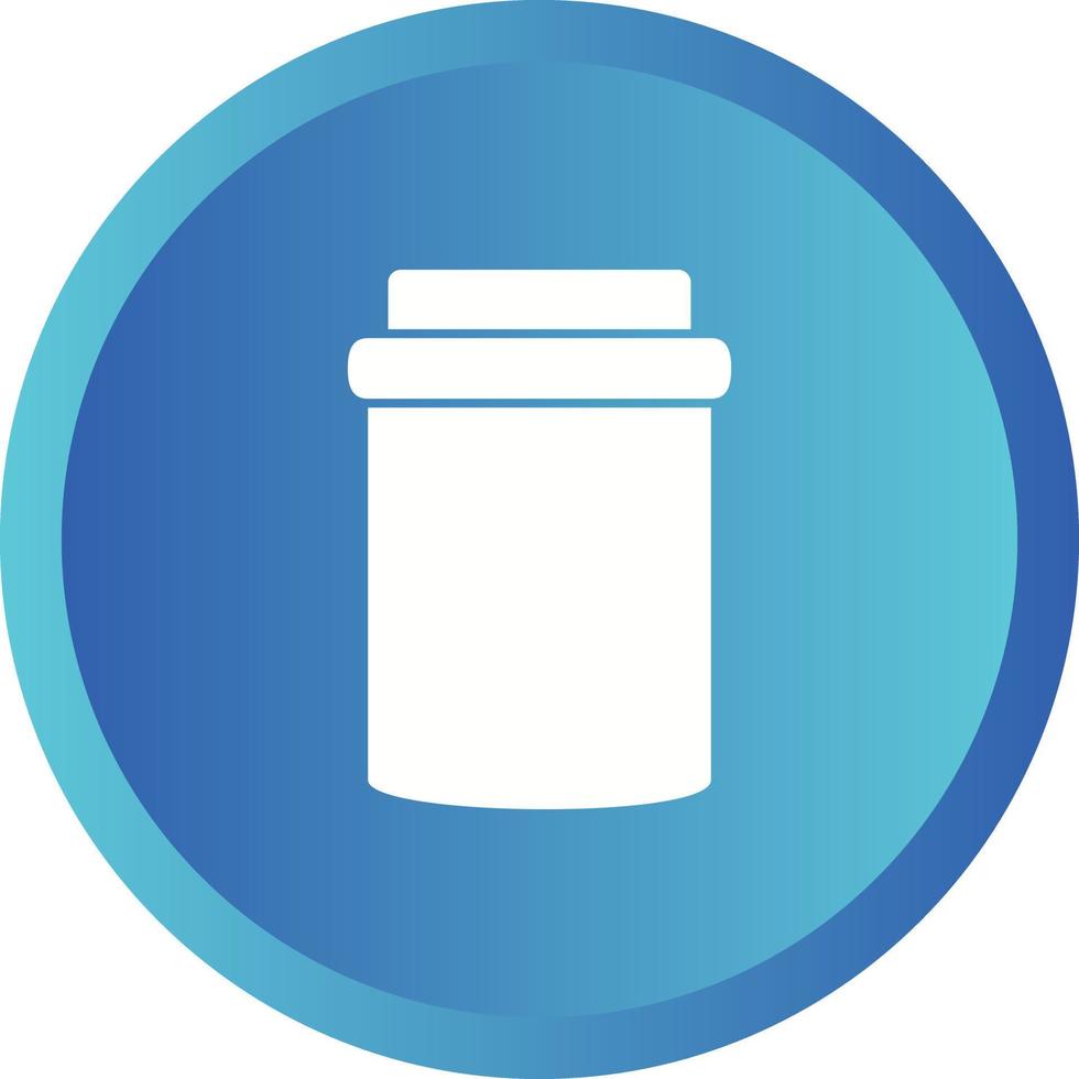 Unique Jam Bottle Vector Glyph Icon