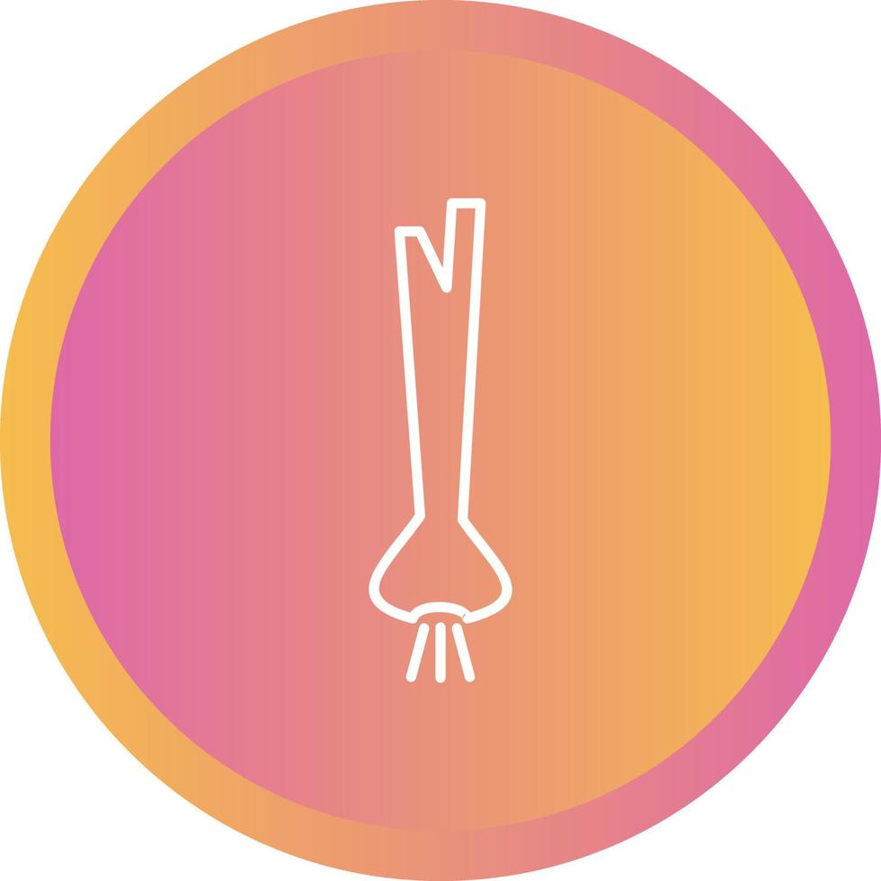Unique Spring Onion Vector Line Icon