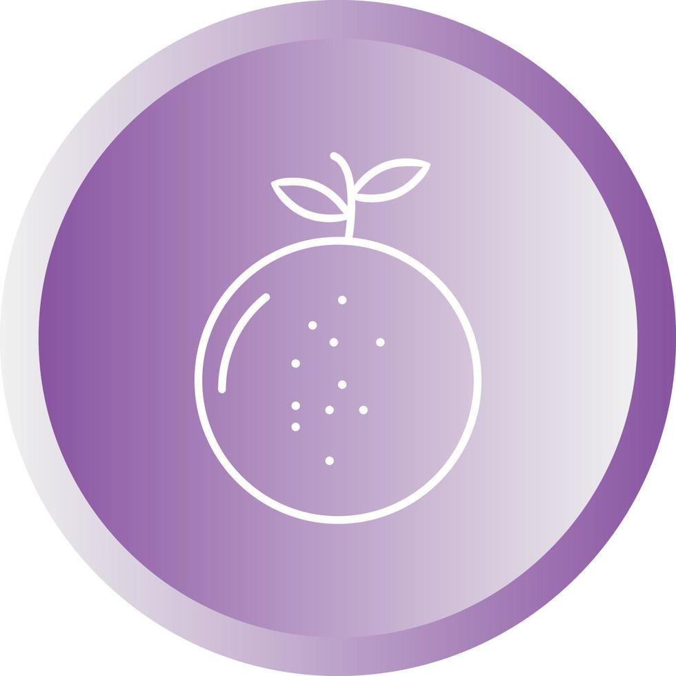 Unique Mandarin Vector Line Icon