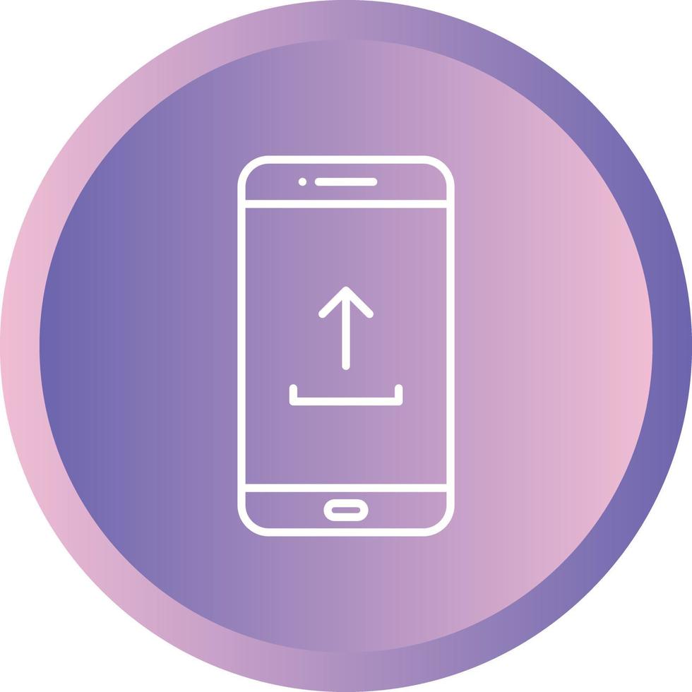Unique Upload To Phone Vector Line Icon