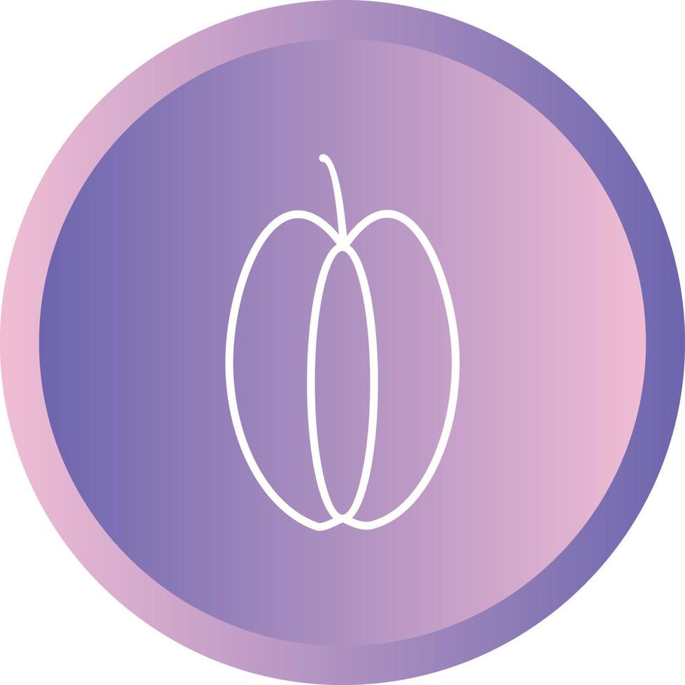 Unique Carambola Vector Line Icon