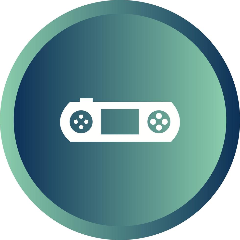 icono de vector de glifo de consola de juegos único