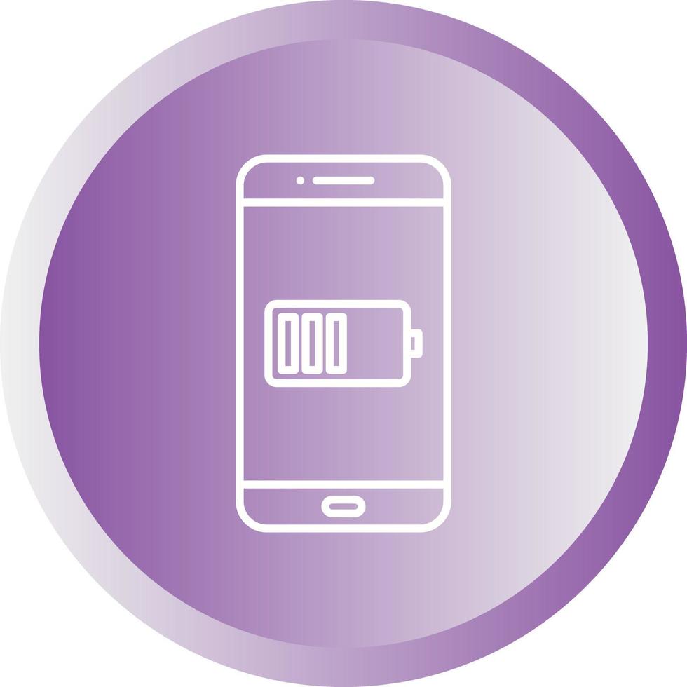 Unique Battery Indicator Vector Line Icon