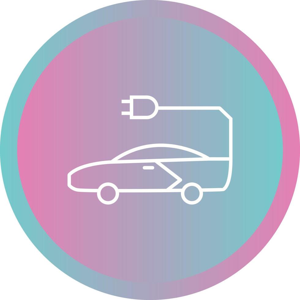 Unique Car Vector Line Icon