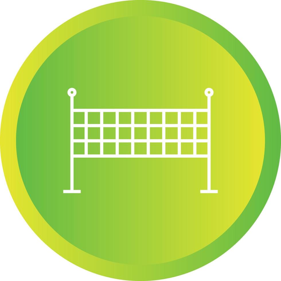 Unique Volley Ball Vector Line Icon