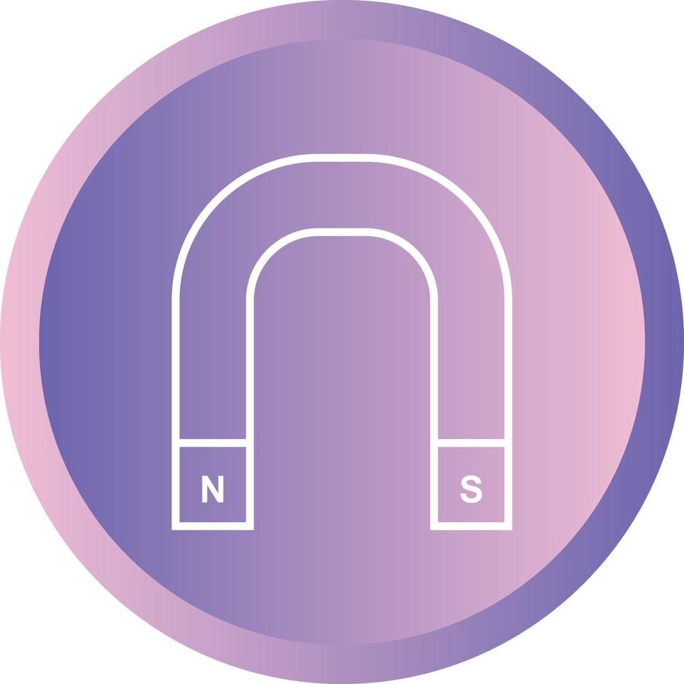 Unique Magnet Vector Line Icon
